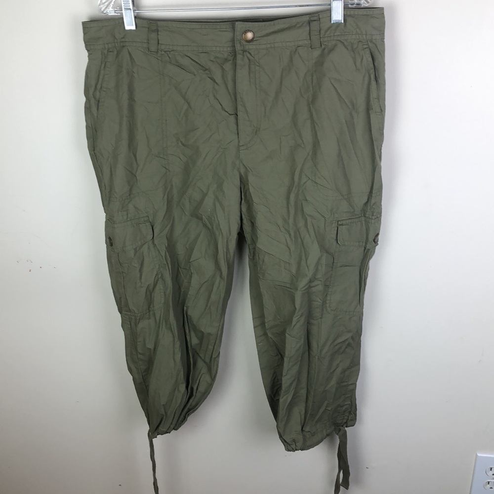 Chaps Army Green Cargo Joggers